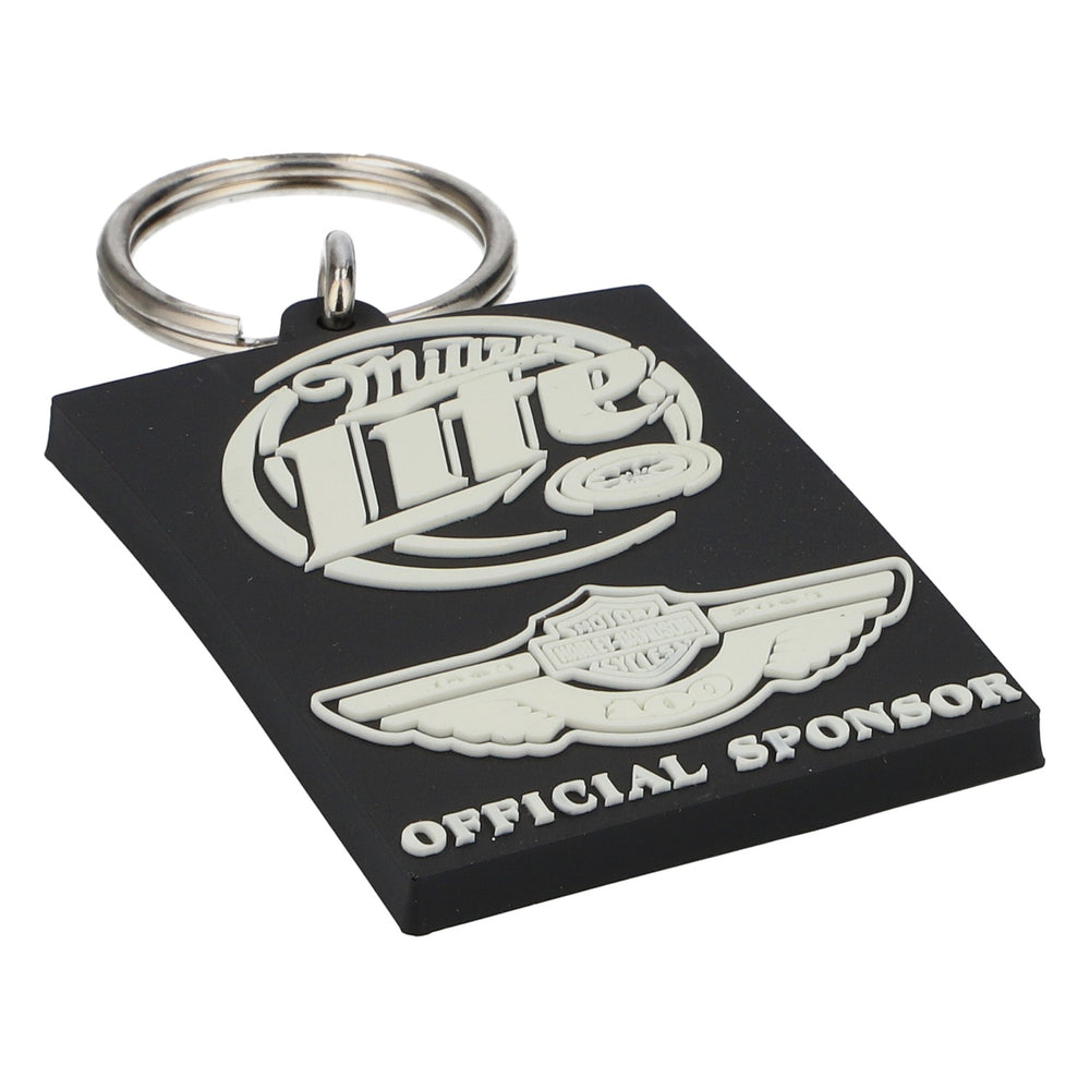 Miller Lite Harley-Davidson Rubber Keychain – Official Sponsor