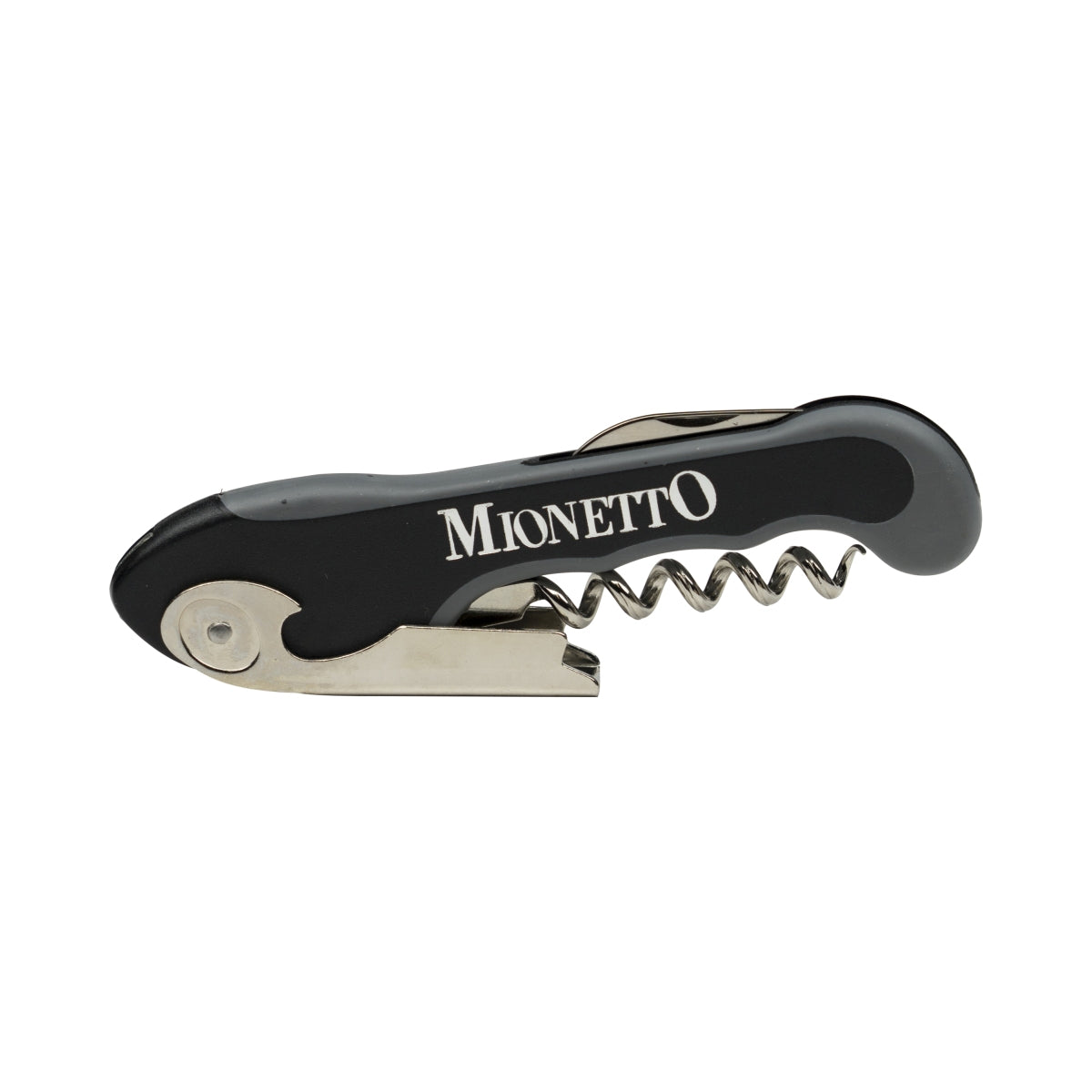 Mionetto sparkling wine waiter's knife bottle opener corkscrew gastro bar glass bottle