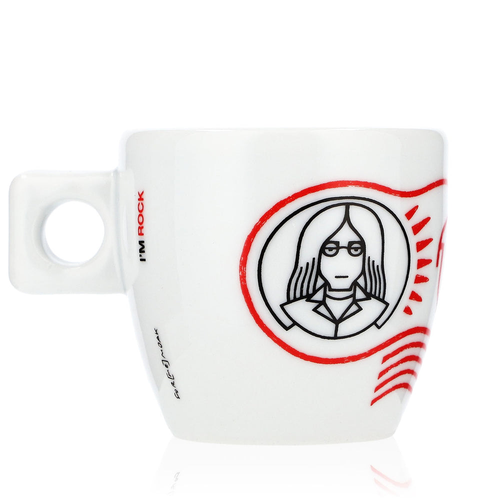 MOAK Coffee Cup Espresso Cup 50ml Handle Cup Cafe Glass Glasses Rock