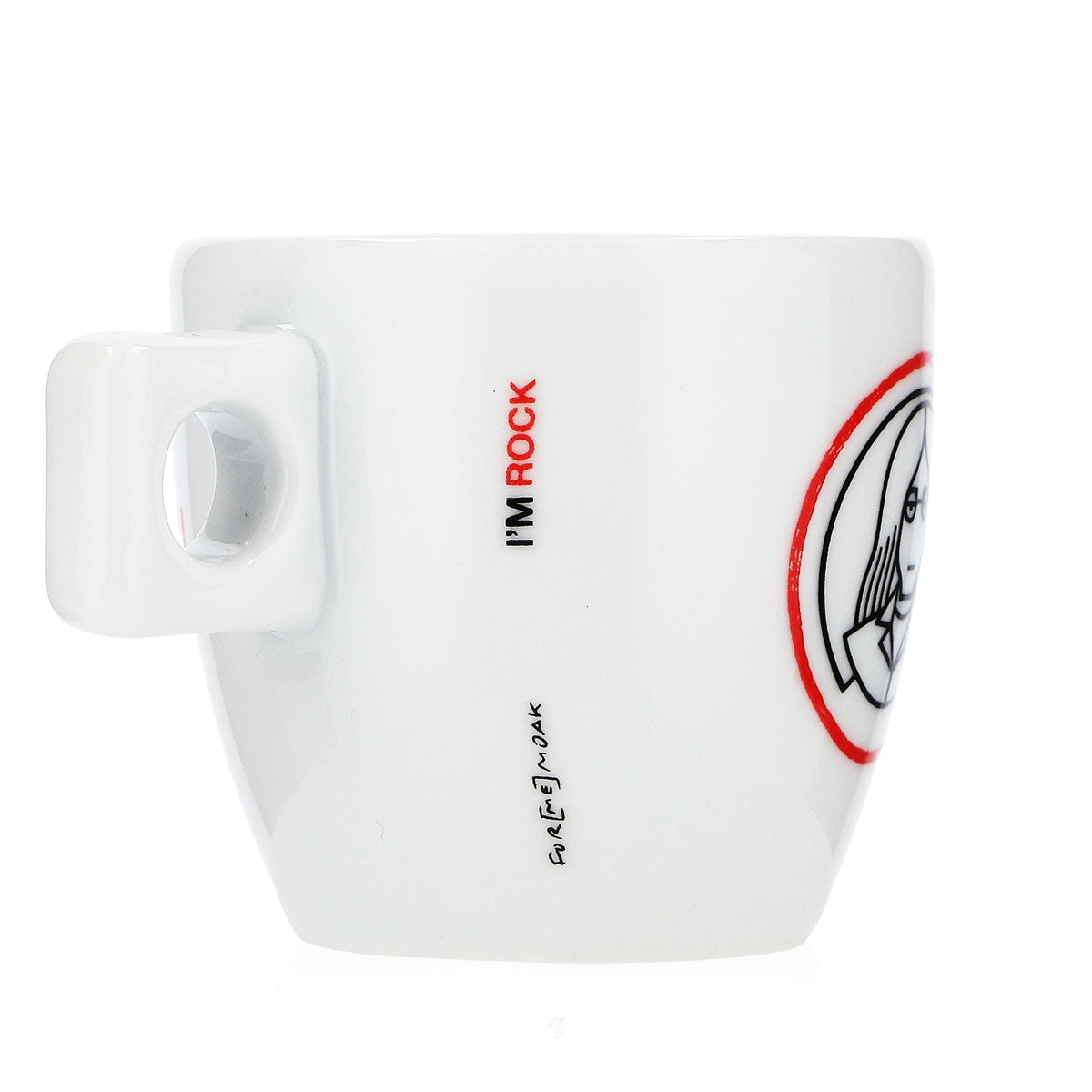 MOAK Coffee Cup Espresso Cup 50ml Handle Cup Cafe Glass Glasses Rock – View 2