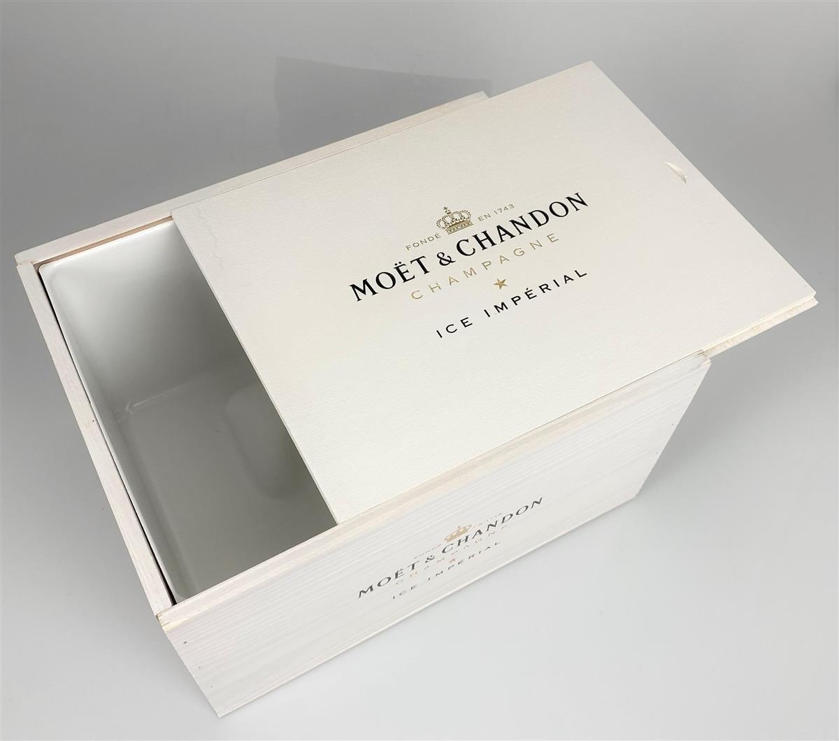 Moët & Chandon Champagne Wooden Box Ice Imperial White – View 5