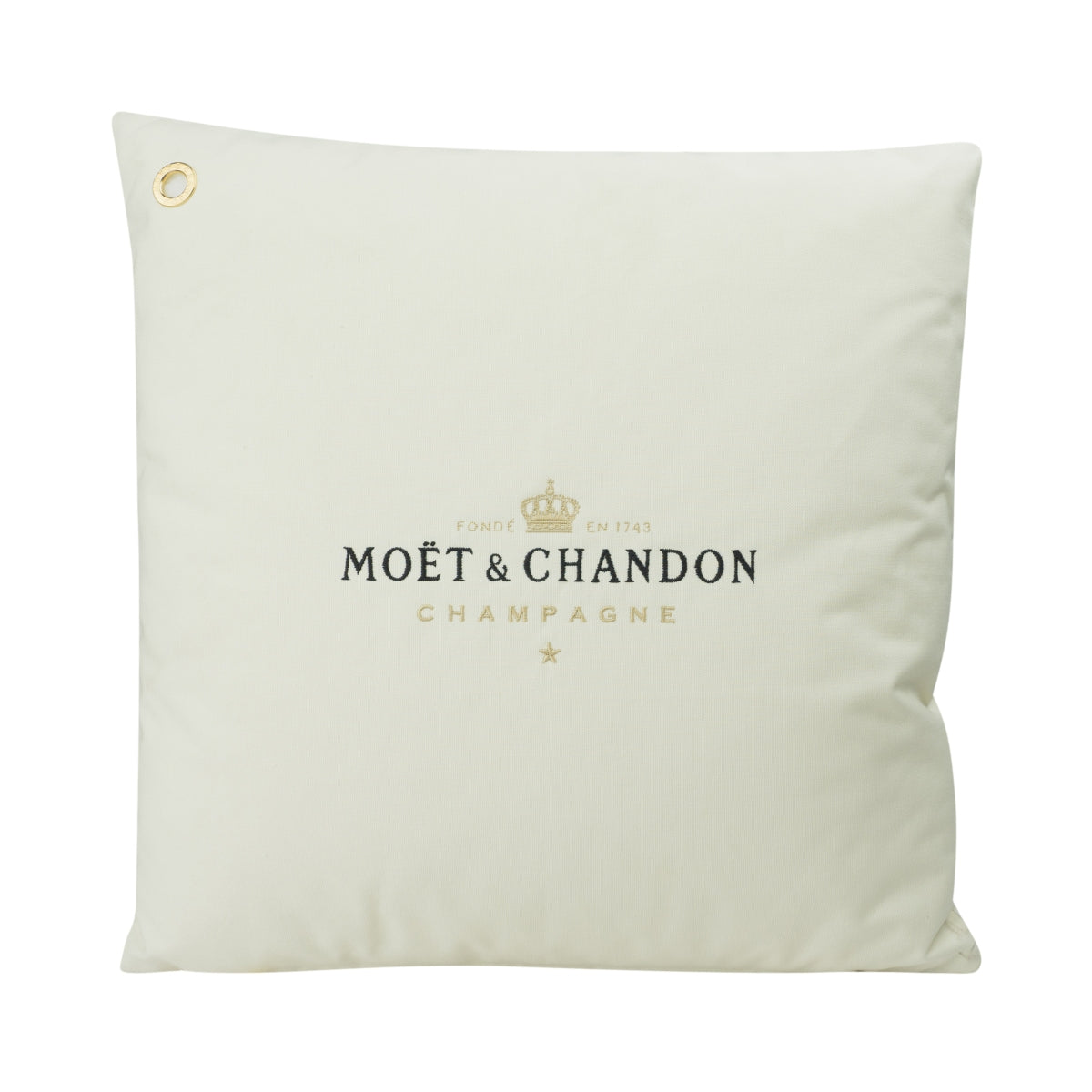 Moët & Chandon Champagne Cushion 50x50cm Lounge Ice Imperial Sofa Beige Gold