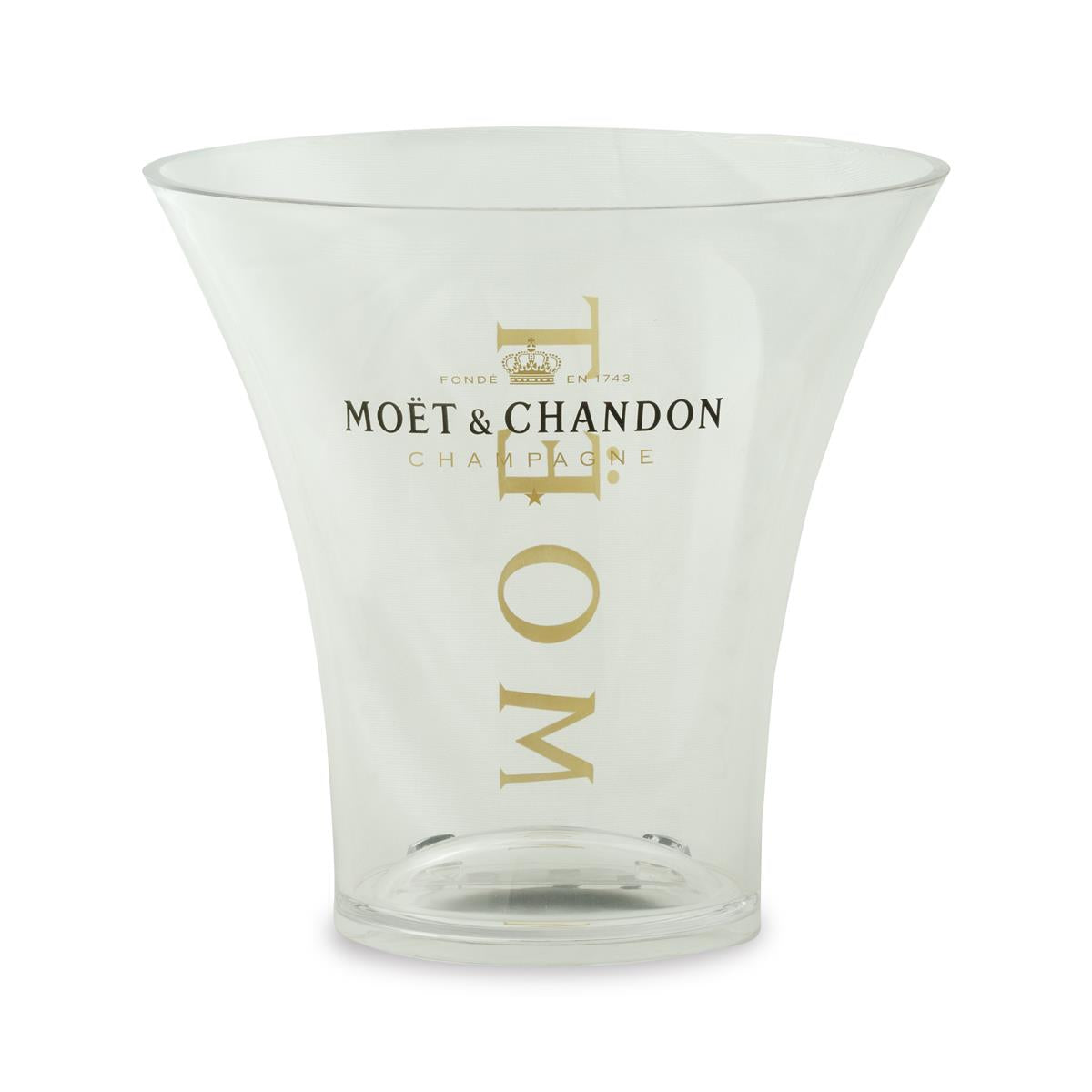 Moët & Chandon Champagne Cooler Single Bottle Cooler Ice Cubes Gold