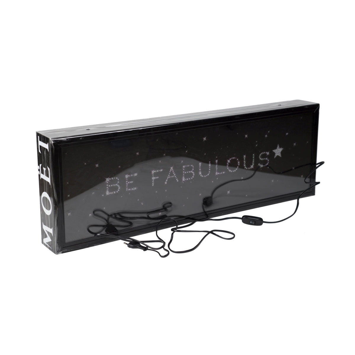 Moet Chandon Champagne Neon Sign Be Fabulous 90x30 LED Glitter Changing – View 2