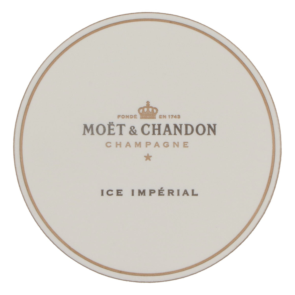 Moet Chandon Champagne Coaster Glass Coaster 9cm Diameter