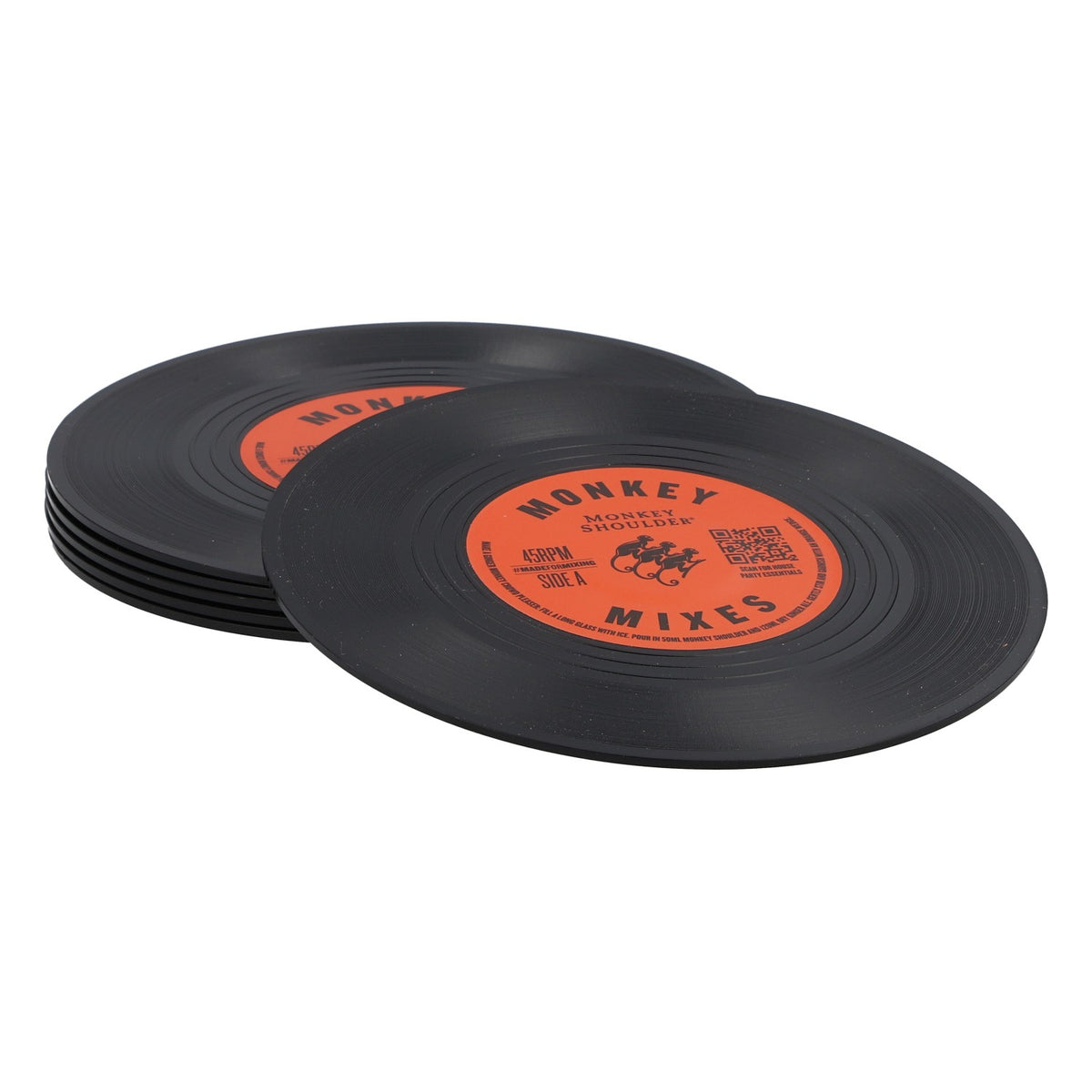 Monkey Shoulder Whiskey Coaster, 10.5 cm in diameter, new, black ceramic