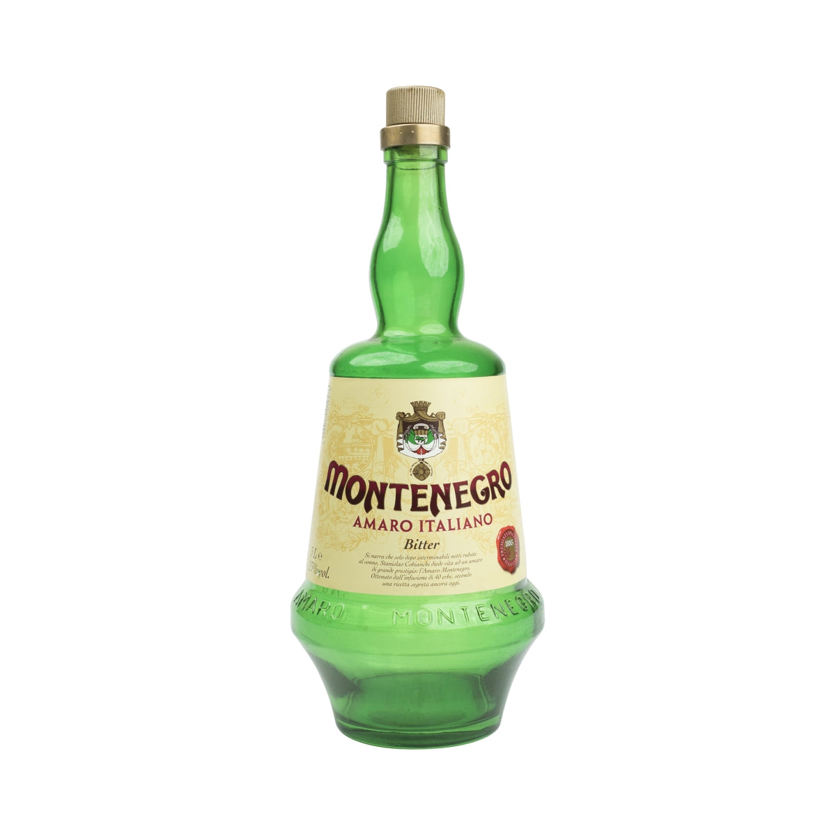 Montenegro Amaro 3l display bottle empty display bottle dummy green glass bar decoration