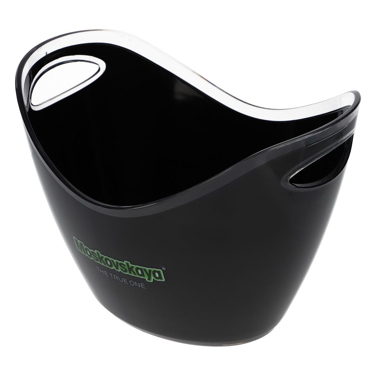 Moskovskaya Vodka Bottle Cooler Ice Cube Tray Black and Green with Small Logo