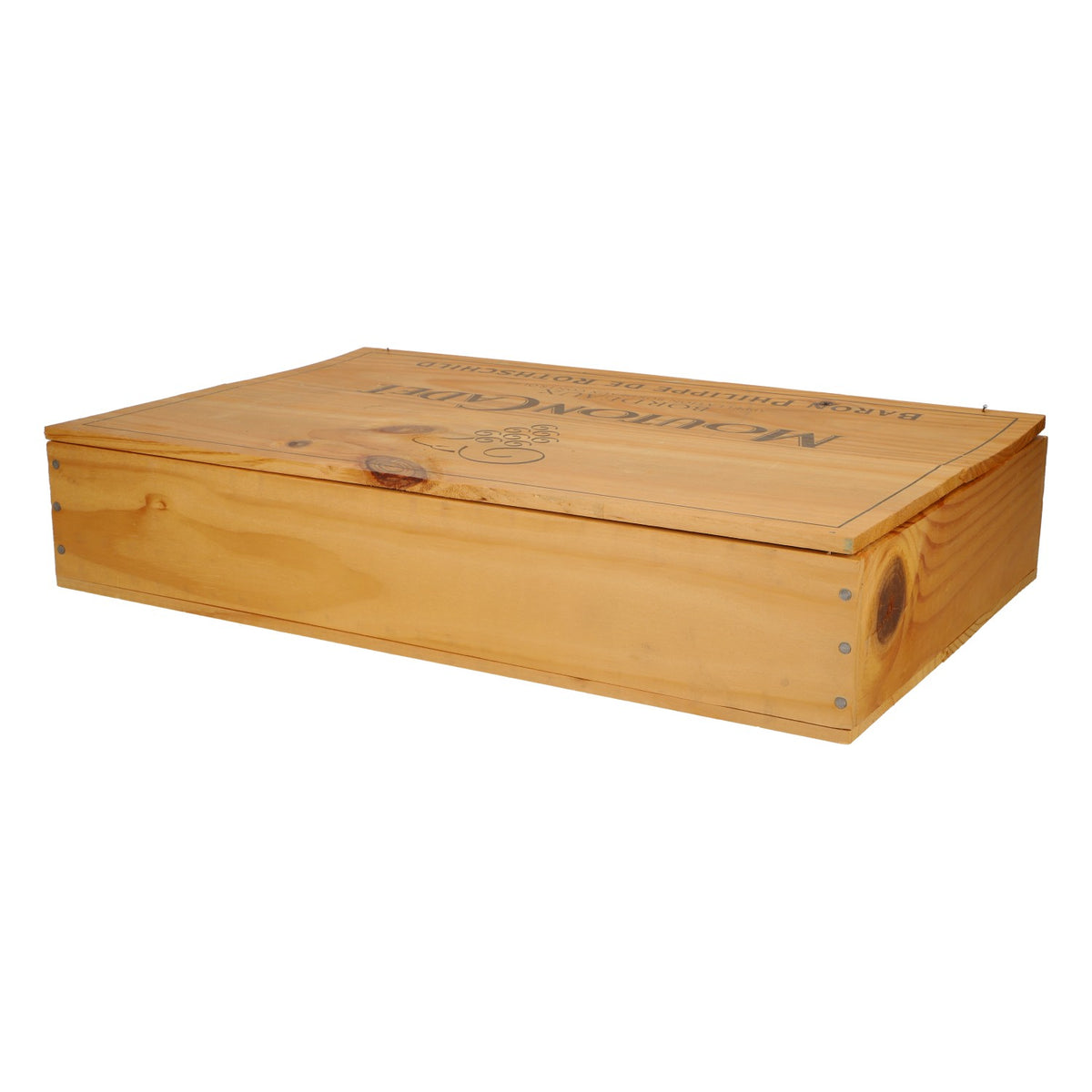 Mouton Cadet Wine Wooden Crate Home Decor 32x50x10 cm – View 4