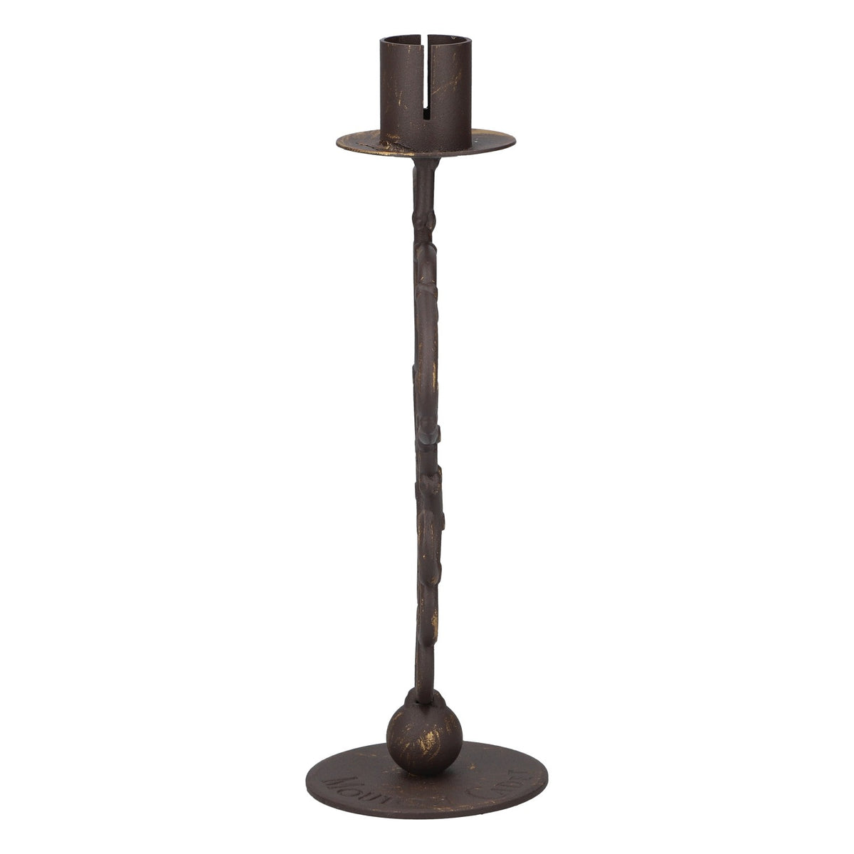 Mouton Cadet Wine Candle Holder Decorative Metal Gray – View 4