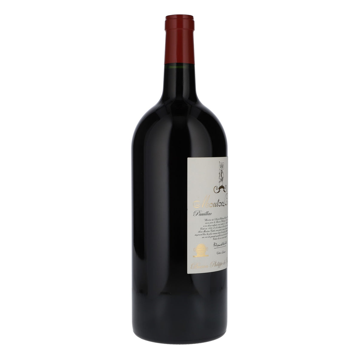 Mouton Cadet Wine Display Bottle 3L Pauillac 2006 Decorative Bottle – View 2