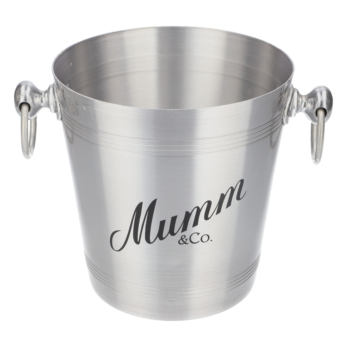 Mumm Sparkling Wine Cooler Ice Bucket Bottle Cooler Ice Cube Silver with Handle – View 2