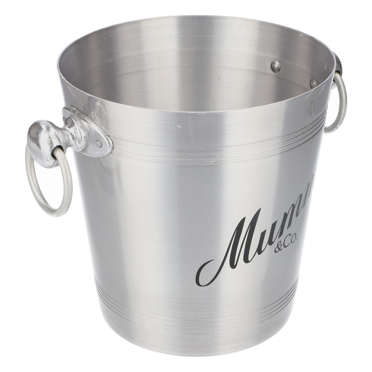 Mumm Sparkling Wine Cooler Ice Bucket Bottle Cooler Ice Cube Silver with Handle – View 3