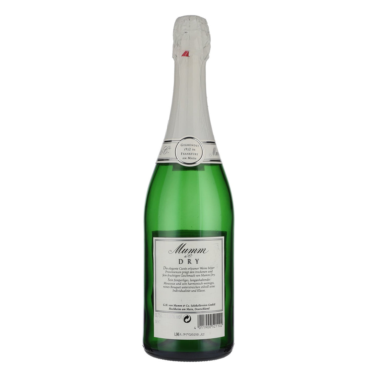 Mumm sparkling wine EMPTY display bottle decorative bottle display bottle black 0.75 l – View 4