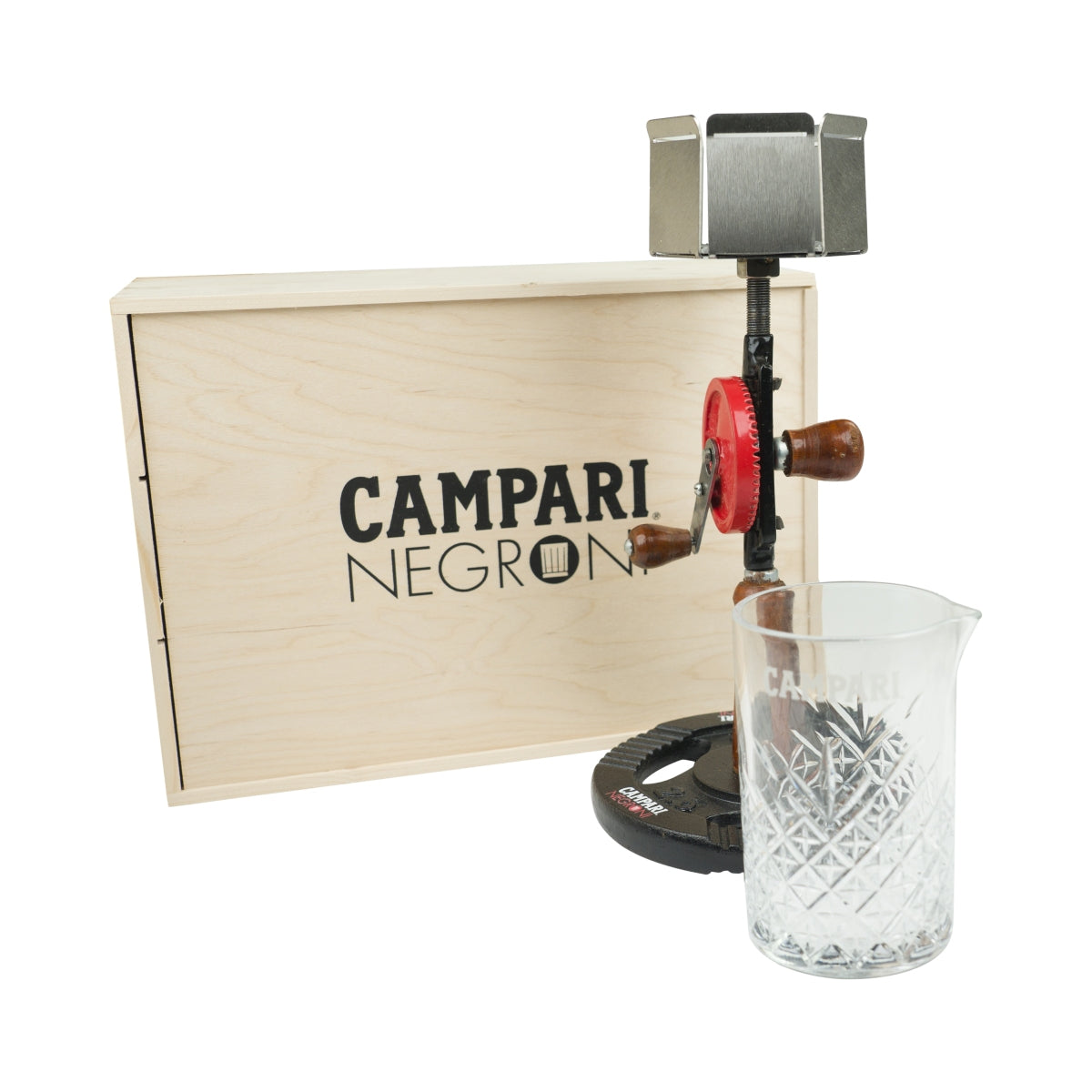 Negroni Campari Stirrer Hand Crank Cocktail + Glass Mixer Shaker Stirrer Bar – View 3