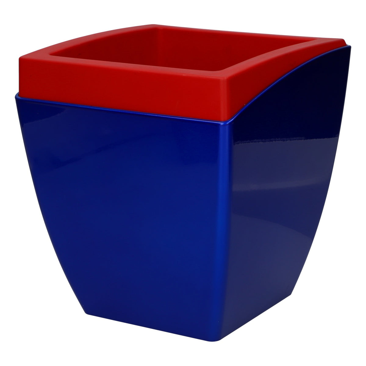 No Name Ice Cooler Bottle Cooler Red Interior Red/Blue New Plastic Ice Bucket