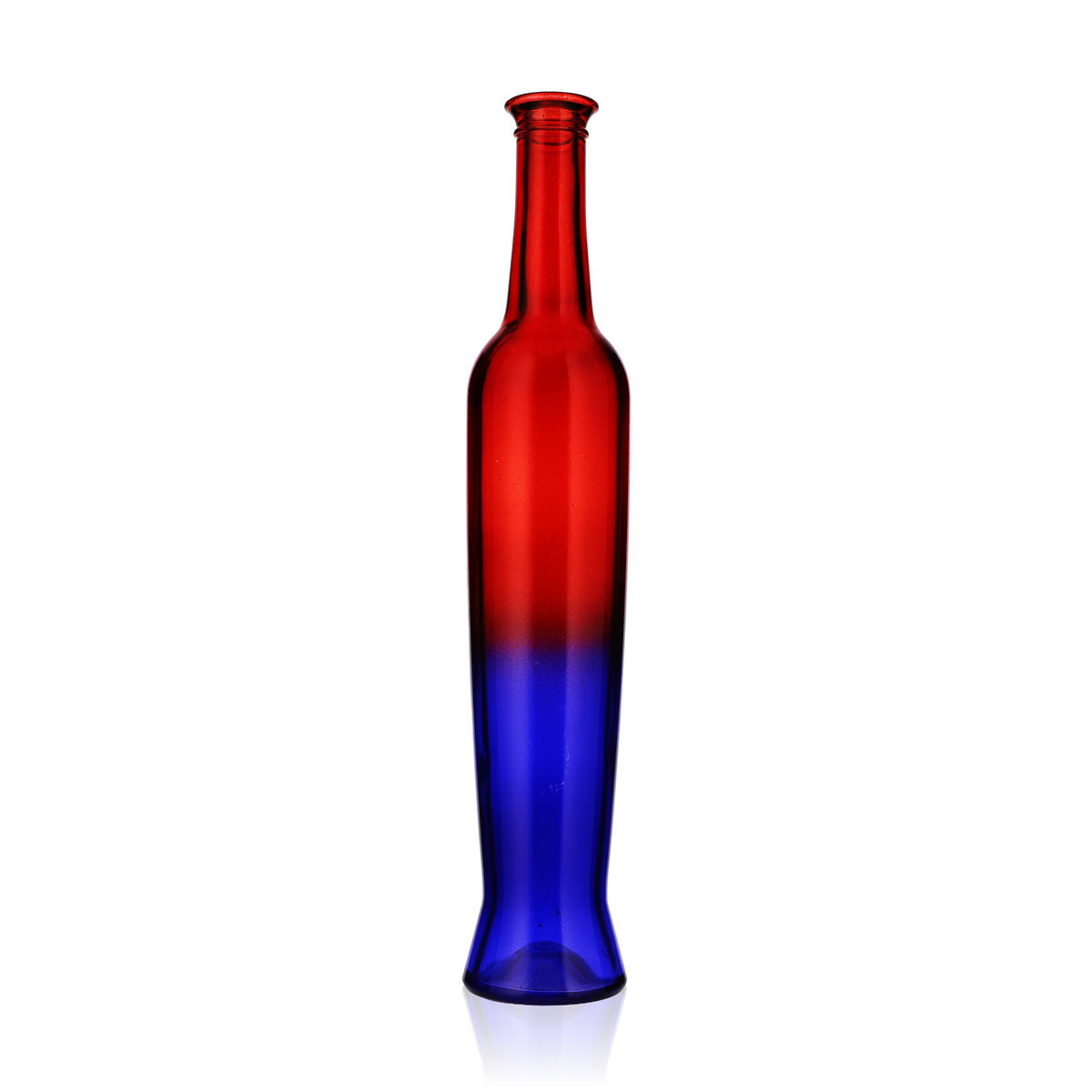 No Name Miscellaneous Glass 0.5 L Red/Blue Flower Vase Decorative Bottle