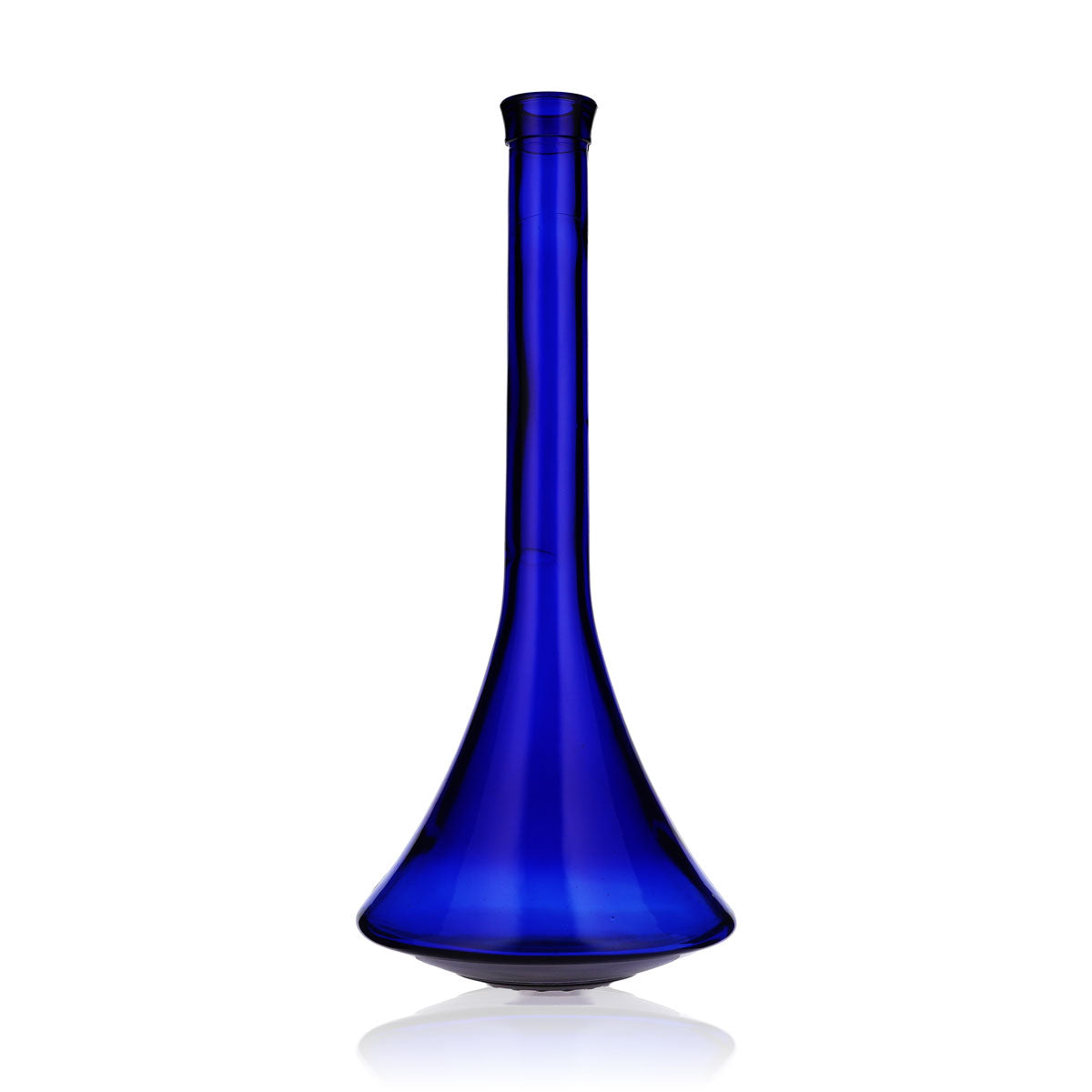 No Name Miscellaneous Glass 0.5 L Vase with Spout, Blue Glass Decorative Bottle