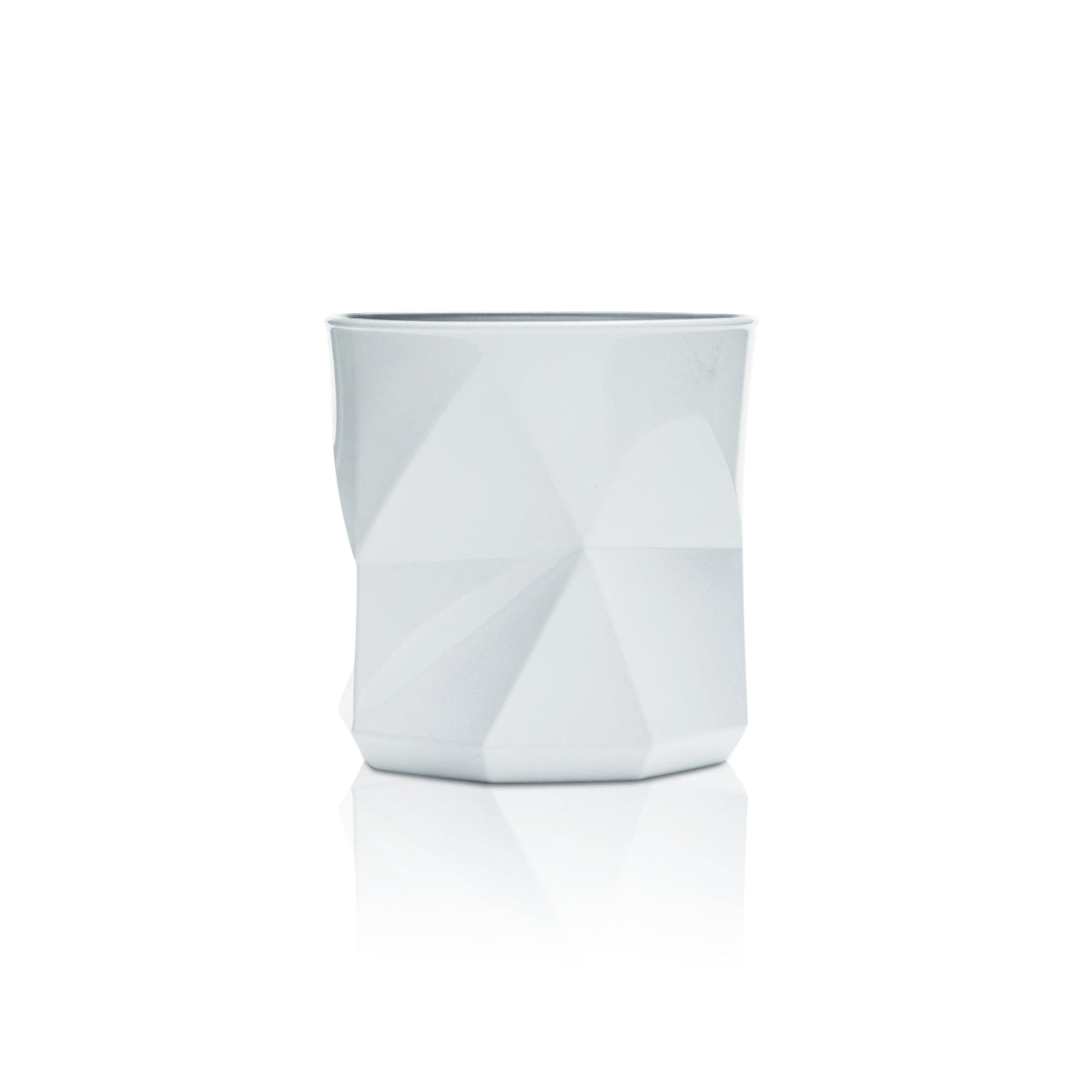 Nordes Gin Glass 0.25L Tumbler White Atlantic Glasses Relief Cocktail Cube Design