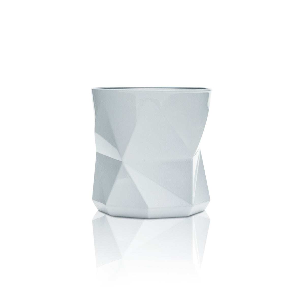 Nordes Gin Glass 0.25L Tumbler White Atlantic Glasses Relief Cocktail Cube Design – View 2