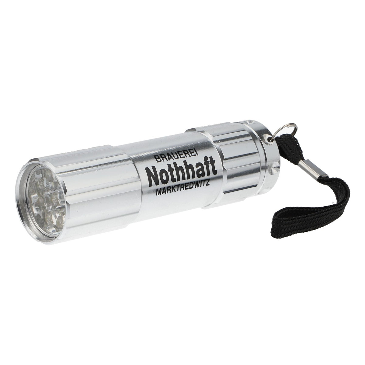 Nothaft Beer Flashlight Marktredwitz Silver 9 LED Plastic Fan Merchandise