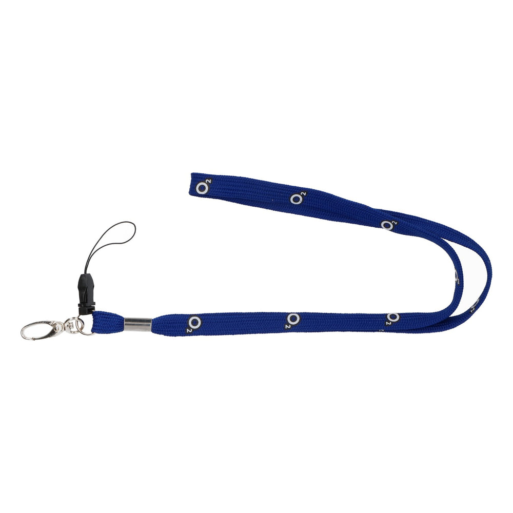 O2 Mobile Phone Keyring Lanyard Blue