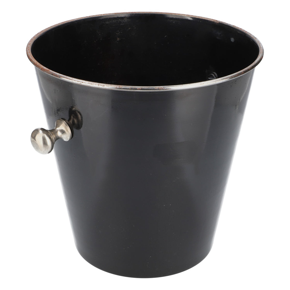 Old Sheffield Vintage Bottle Cooler Wine Cooler Ice Bucket Black with Handle – View 3