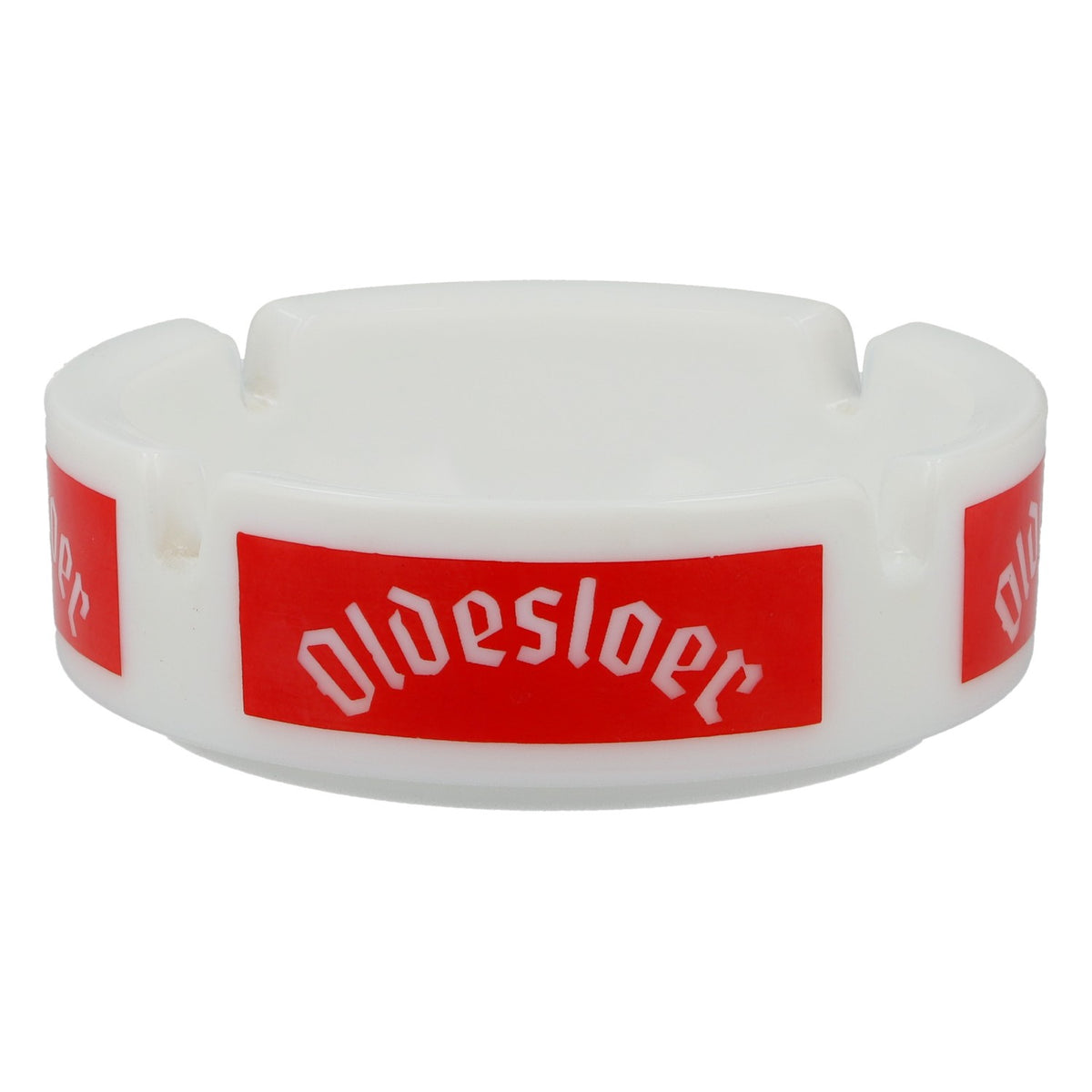 Oldesloe White Ceramic Ashtray with Korn Bar Pub Logo