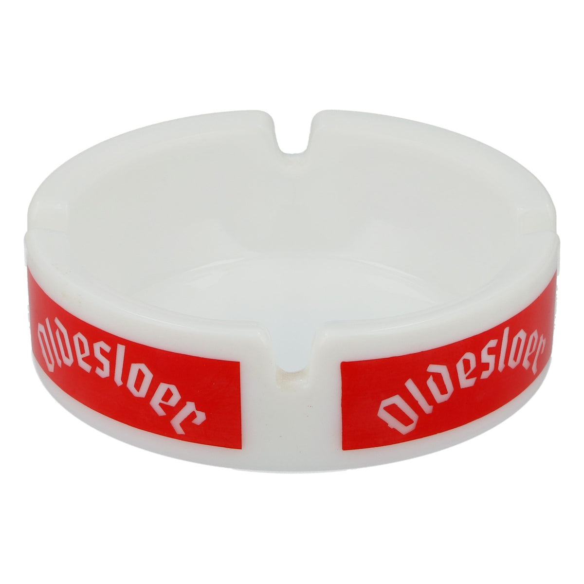Oldesloe White Ceramic Ashtray with Korn Bar Pub Logo – View 2