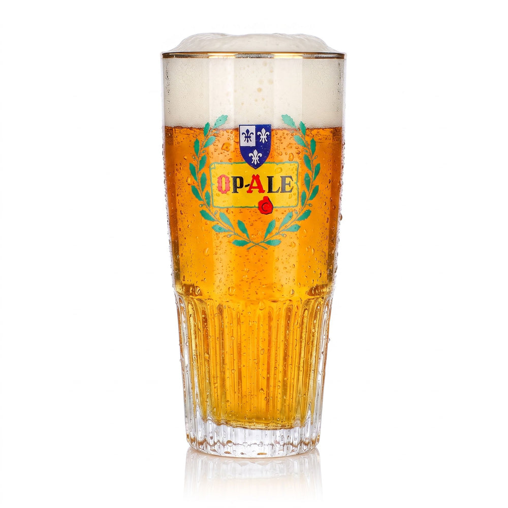 Op-Ale Beer Glass, 0.33 L, Gold-Rimmed, Embossed
