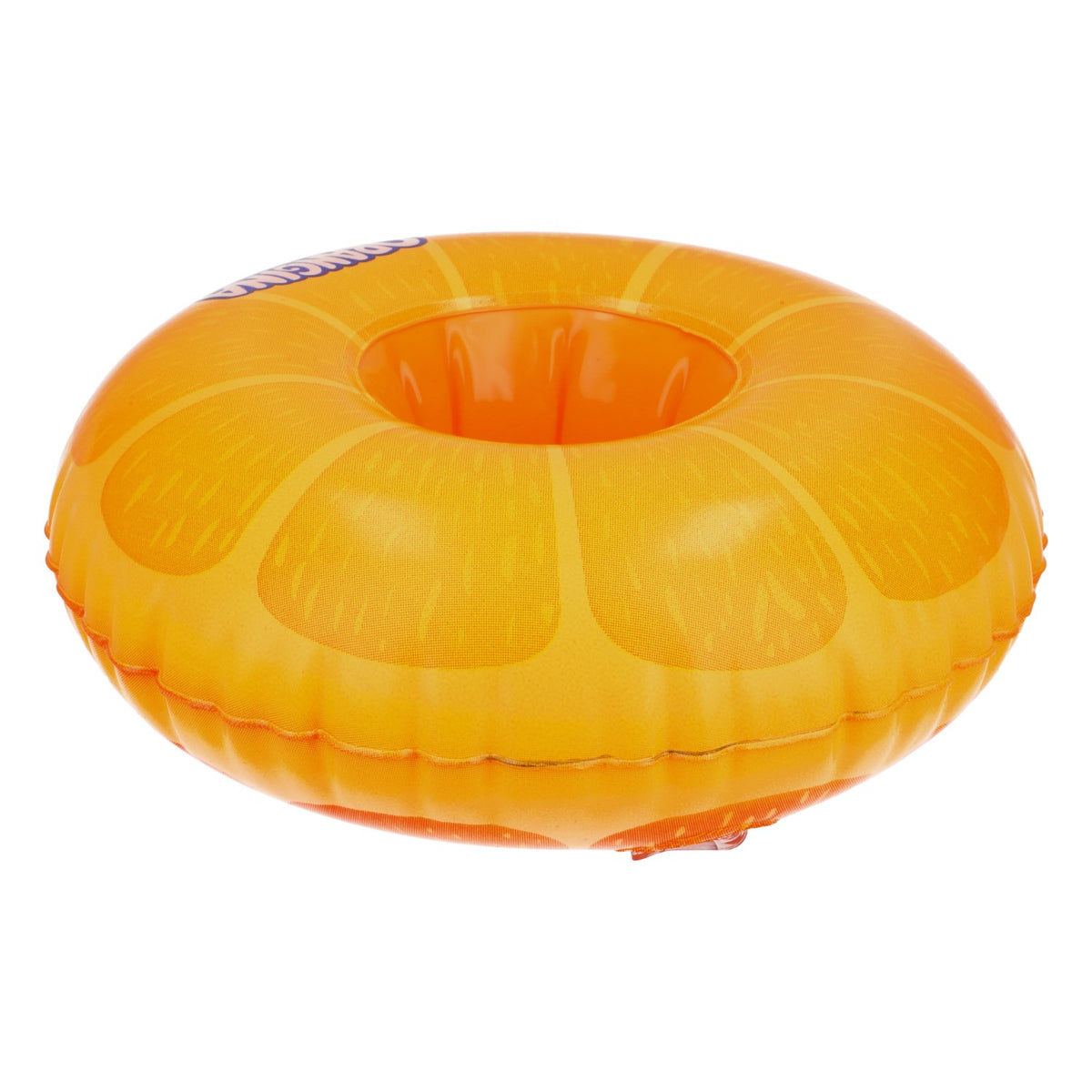 Orangina soft drink  shrinking drink holder for pool Orange inflatable – View 3