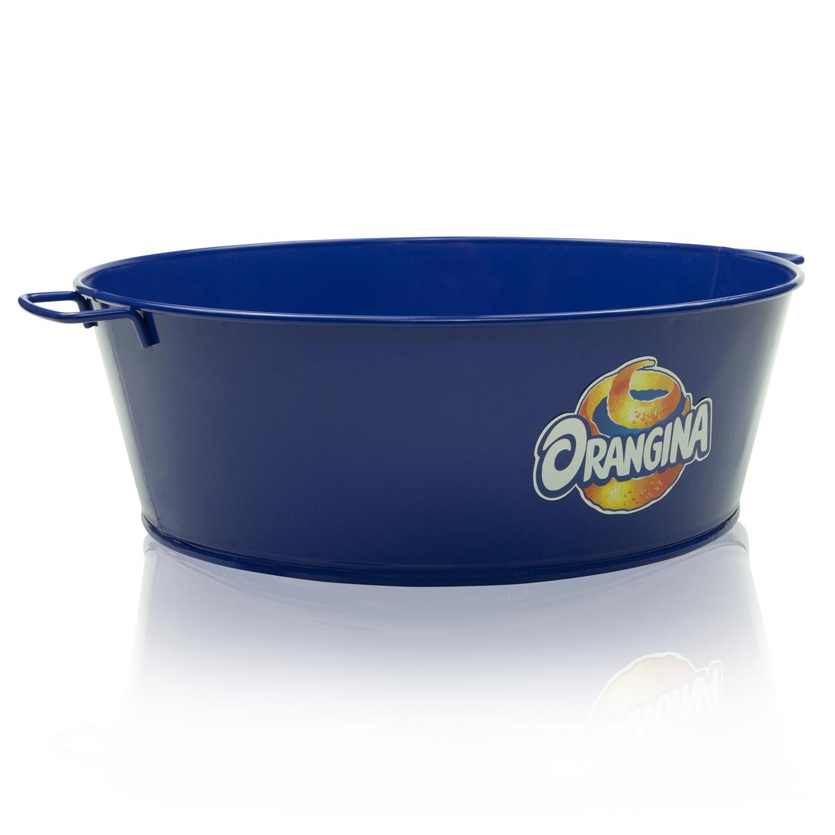 Orangina soft drinks bottle cooler ice cube tray metal tray blue – View 2