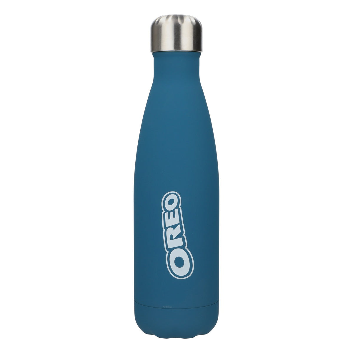 Oreo Candy Water Bottle 0.5L Insulated Bottle Blue Rubberized Stainless Steel