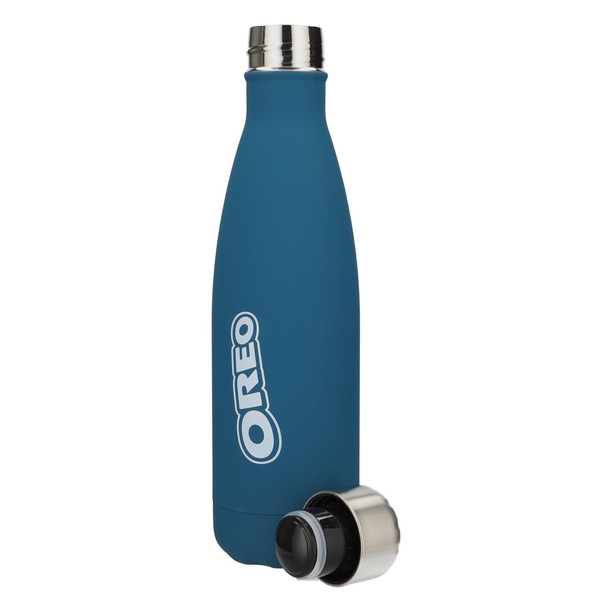 Oreo Candy Water Bottle 0.5L Insulated Bottle Blue Rubberized Stainless Steel – View 4