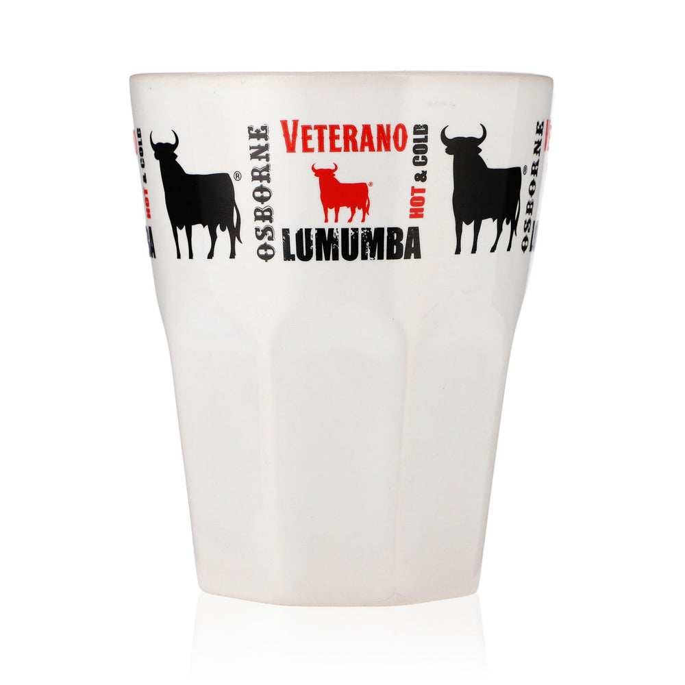 Osborne Veterano Rum Ceramic Mug Glasses White Lumumba "Osborne"
