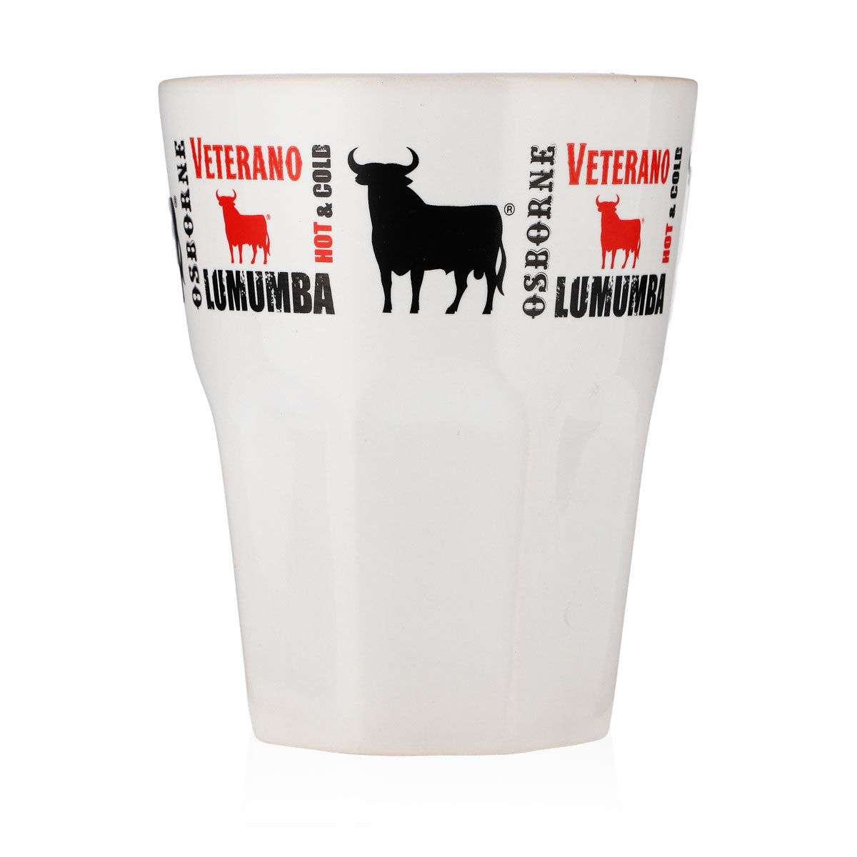 Osborne Veterano Rum Ceramic Mug Glasses White Lumumba "Osborne" – View 2