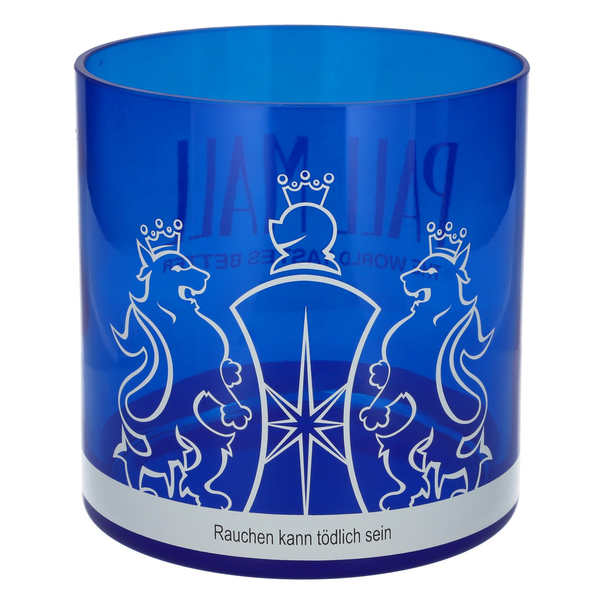 Pall Mall XXL Glass Ashtray, Solid Blue, Giant Decorative Glass, 2.33 kg – View 3