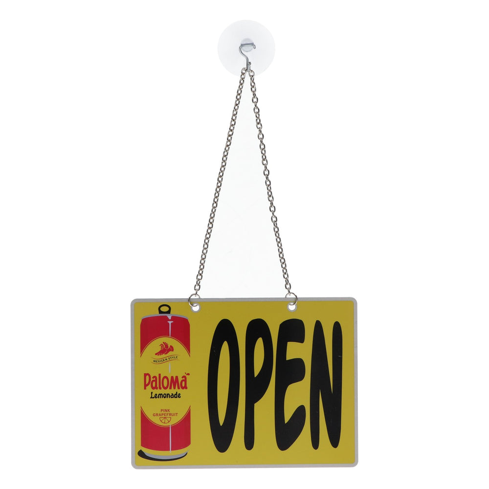 Paloma Lemonade Trinkgeldhaus Birdhouse with Tin Advertising Sign "Open"