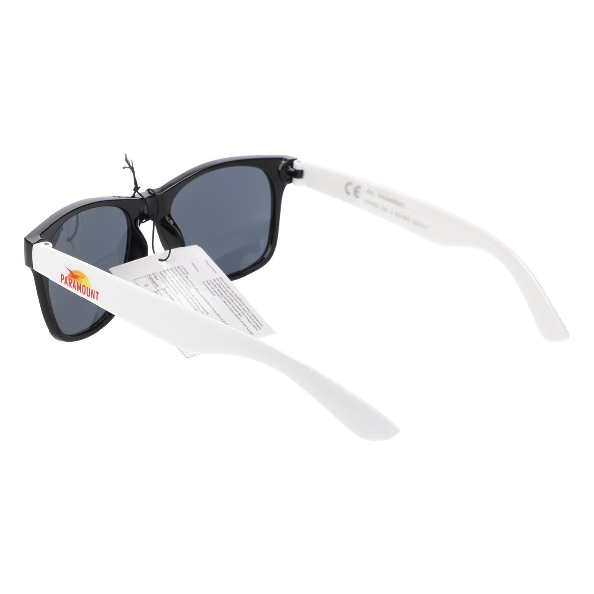 Paramount Sunglasses Glasses Sunglasses Party Black White Temples – View 4