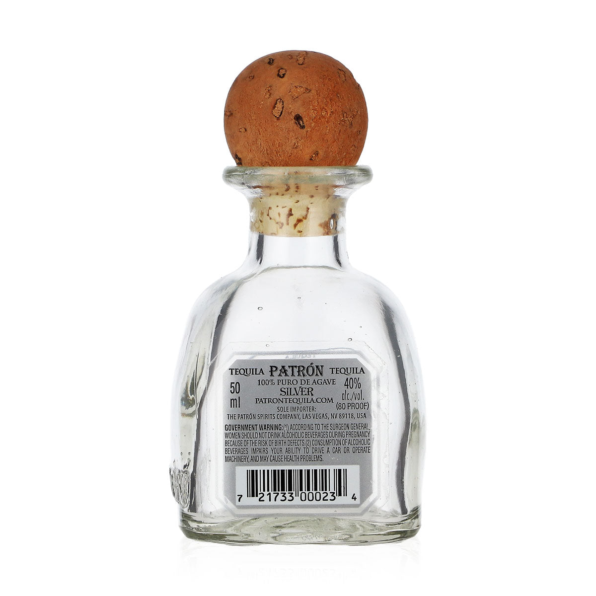 Patron Tequila Glass, 50 ml Display Bottle – View 3
