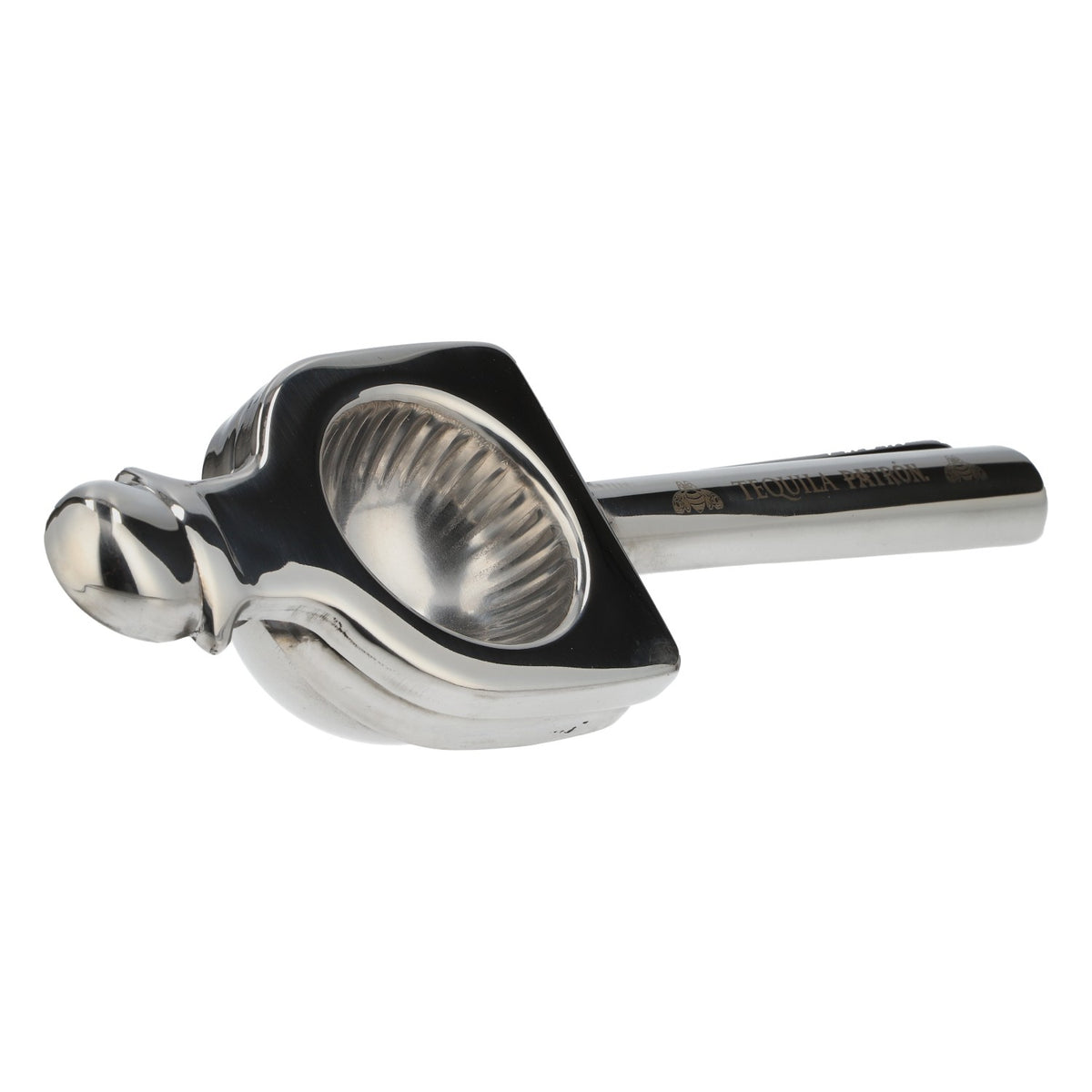 Patron Tequila Lime Squeezer and Lemon Squeezer, Solid Construction, Stainless Steel