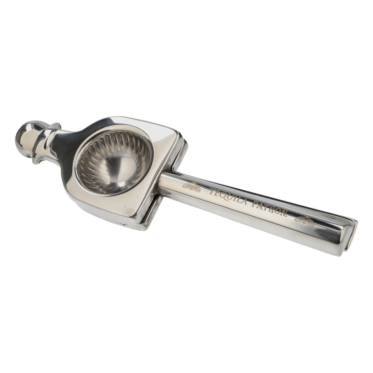 Patron Tequila Lime Squeezer and Lemon Squeezer, Solid Construction, Stainless Steel – View 2