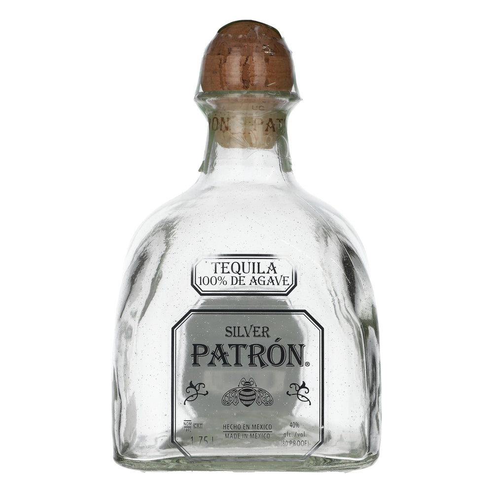 Patron Tequila Show Bottle Decorative Bottle 1.7L Silver Mexico 40% vol. with cork