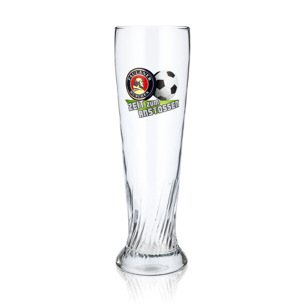 Paulaner Beer Glass, 0.5 L, "Zeit zum Anstossen" Wheat Beer Glass