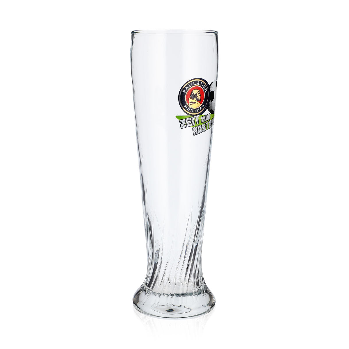 Paulaner Beer Glass, 0.5 L, "Zeit zum Anstossen" Wheat Beer Glass – View 2
