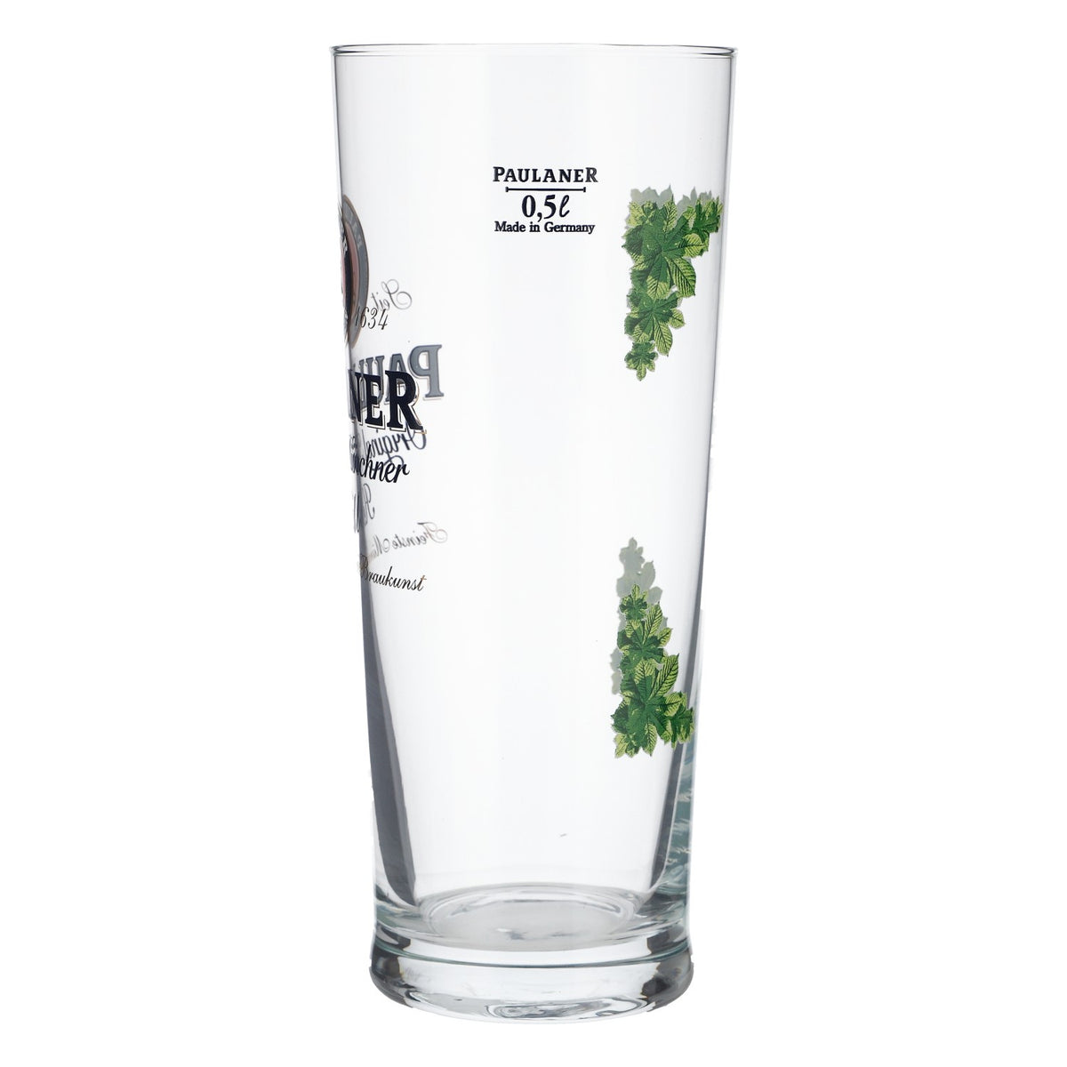 Paulaner beer glass tumbler Munich 0.5l light graffiti glass with pen – View 3
