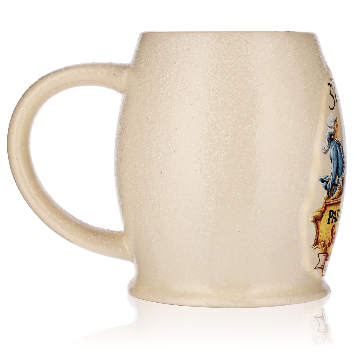 Paulaner beer glass mug 0.5 l clay mug Salvator 375 years "1634-2009" – View 3