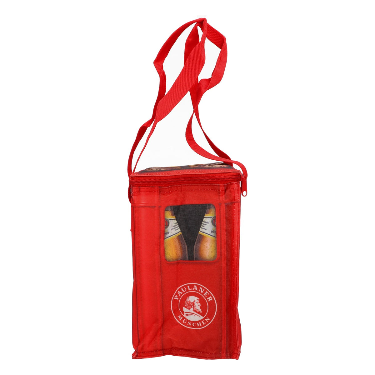 Paulaner Beer Cooler Bag Coller Bag Icebag Retro Camping Beach Bag Red – View 3