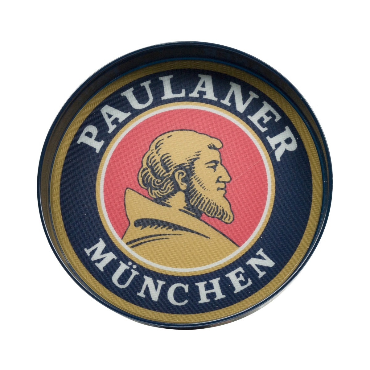 Paulaner beer tray Serving tray Waiter's tray Blue logo