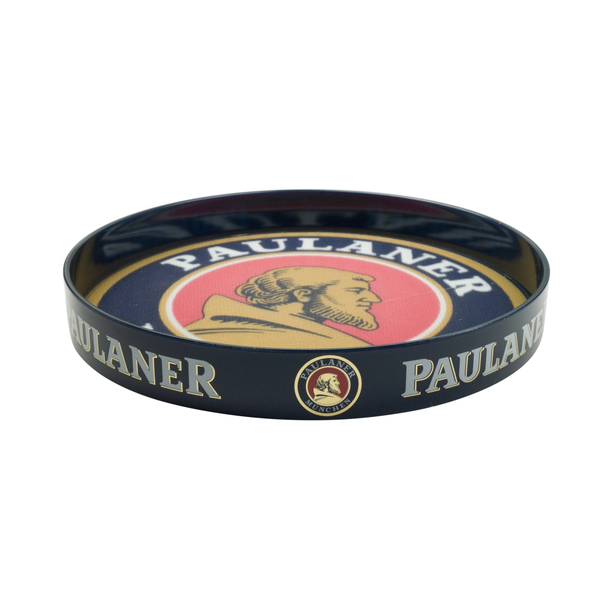 Paulaner beer tray Serving tray Waiter's tray Blue logo – View 2